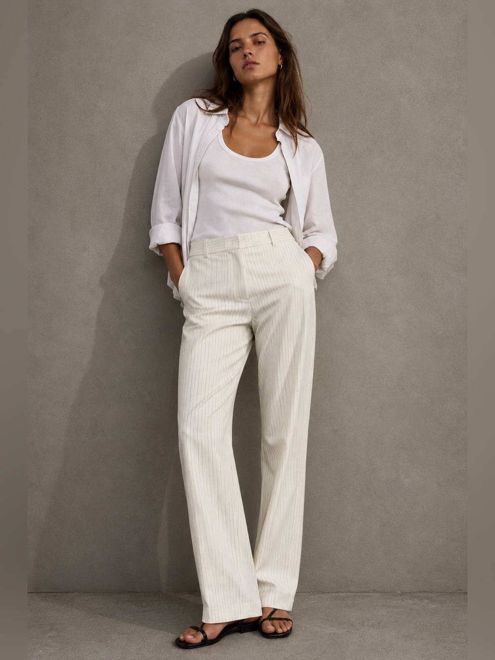 BNWT Joie light weight striped trousers